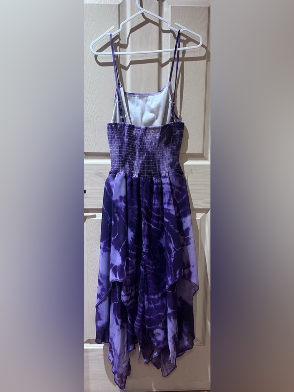 Purple Asymmetrical Dress, Size Medium - Picture 2 of 4